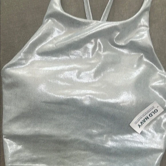 Old Navy Silver Metallic Tank Top - Picture 6 of 6